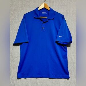 Nike Golf Fit Dry Vibrant Blue Polo Shirt Men’s‎ Size Large